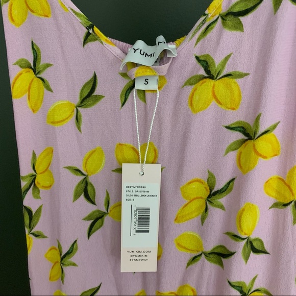 NWT Yumi Kim Destiny Dress - lemon lavender print 🍋 - Picture 2 of 3
